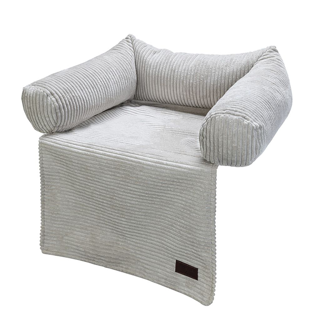Designed by Lotte Couch Ribbed Cushion - Light Grey