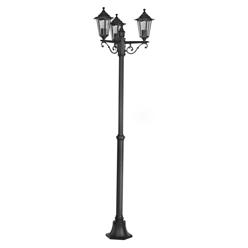 Lampadaire extérieur Laterna 4 noir E27 3 x 60 W EGLO