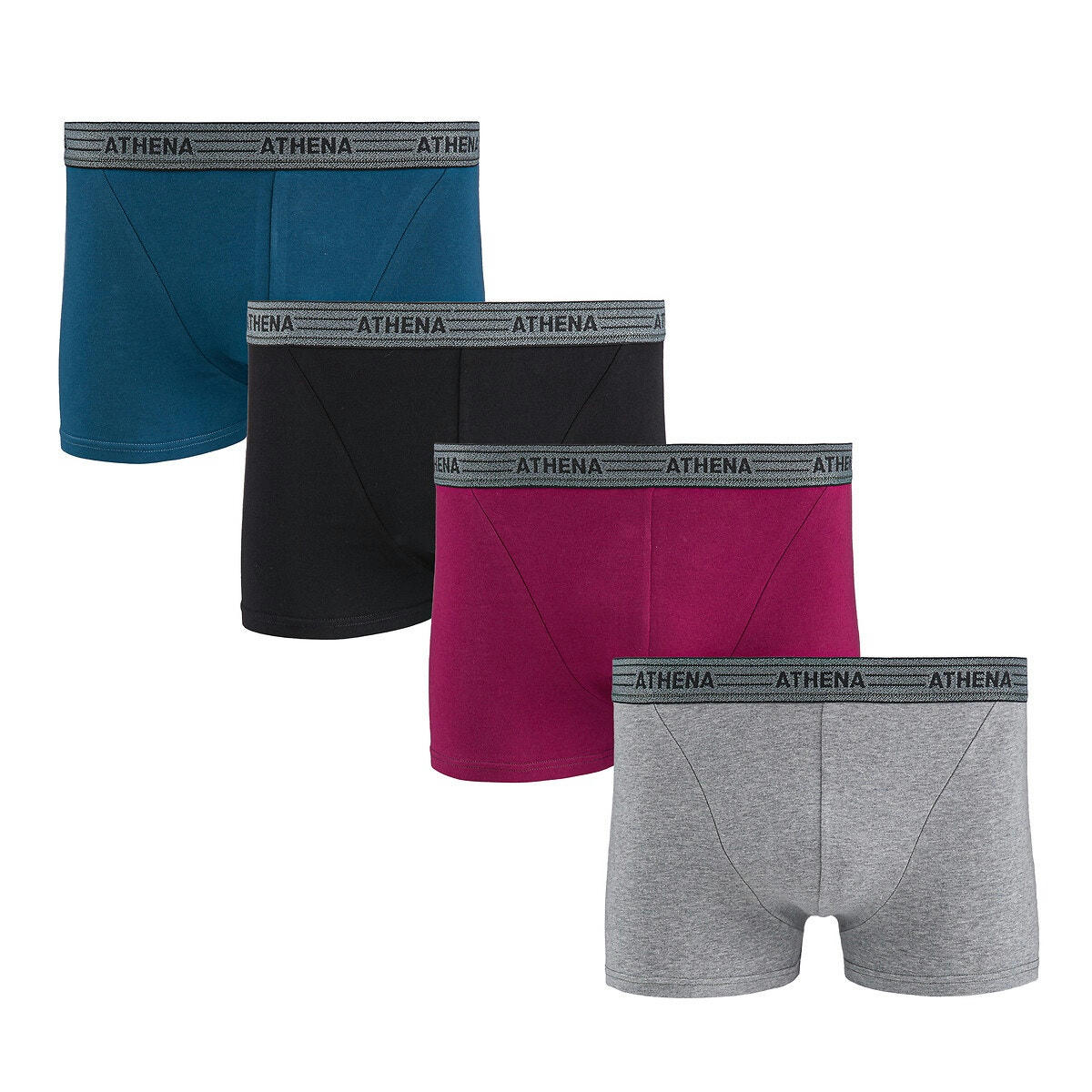 Lot de 4 boxers Basic Coton
