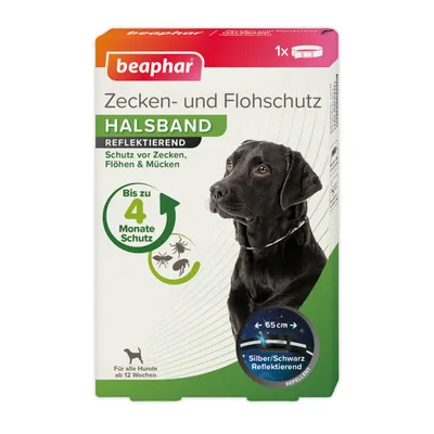 beaphar Reflective Flea & Tick Collar for Dogs