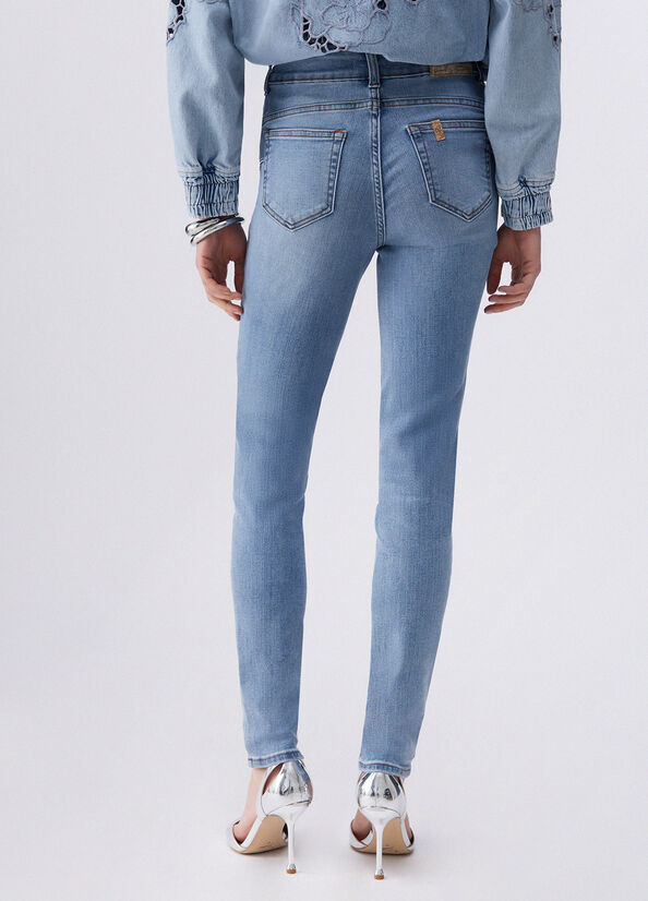 Jeans skinny a vita alta