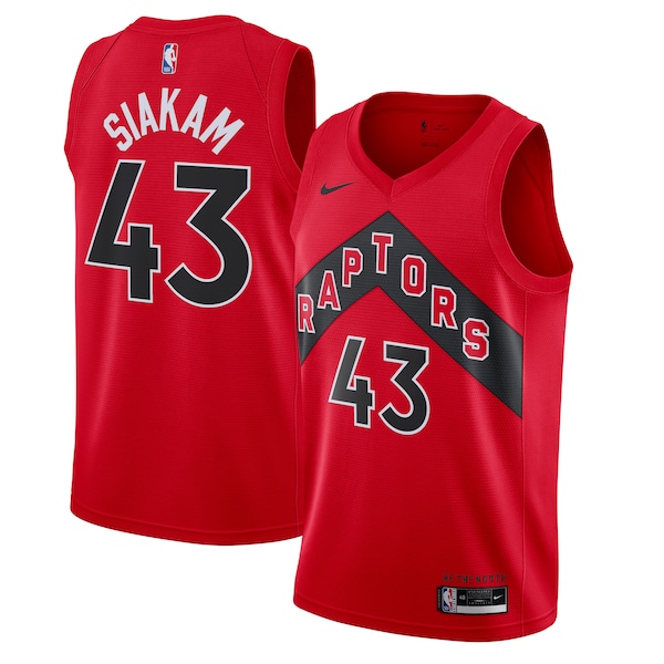 Pascal Siakam Toronto Raptors Nike 2020/21 Icon Swingman Jersey - Red
