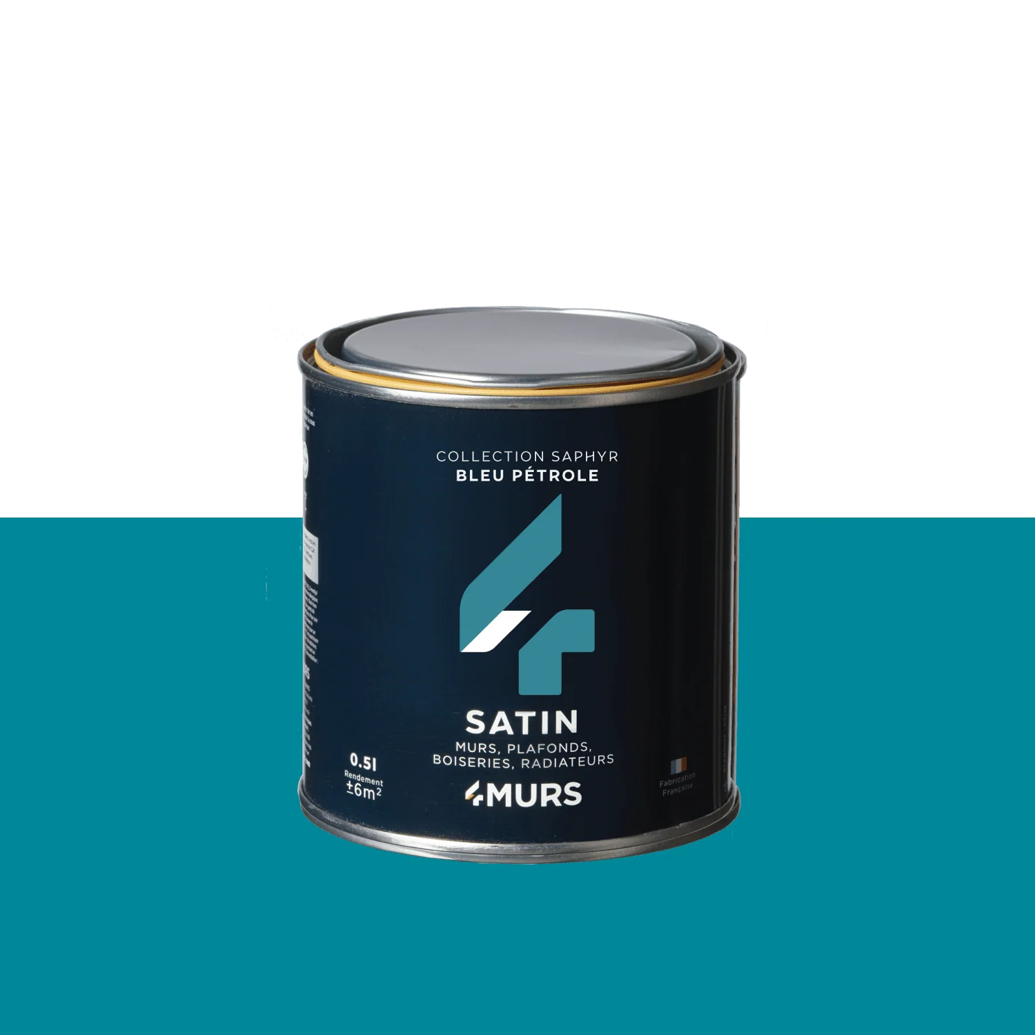 Saphyr Peinture Finition Peinture bleu pétrole Satiné 0,5 L
