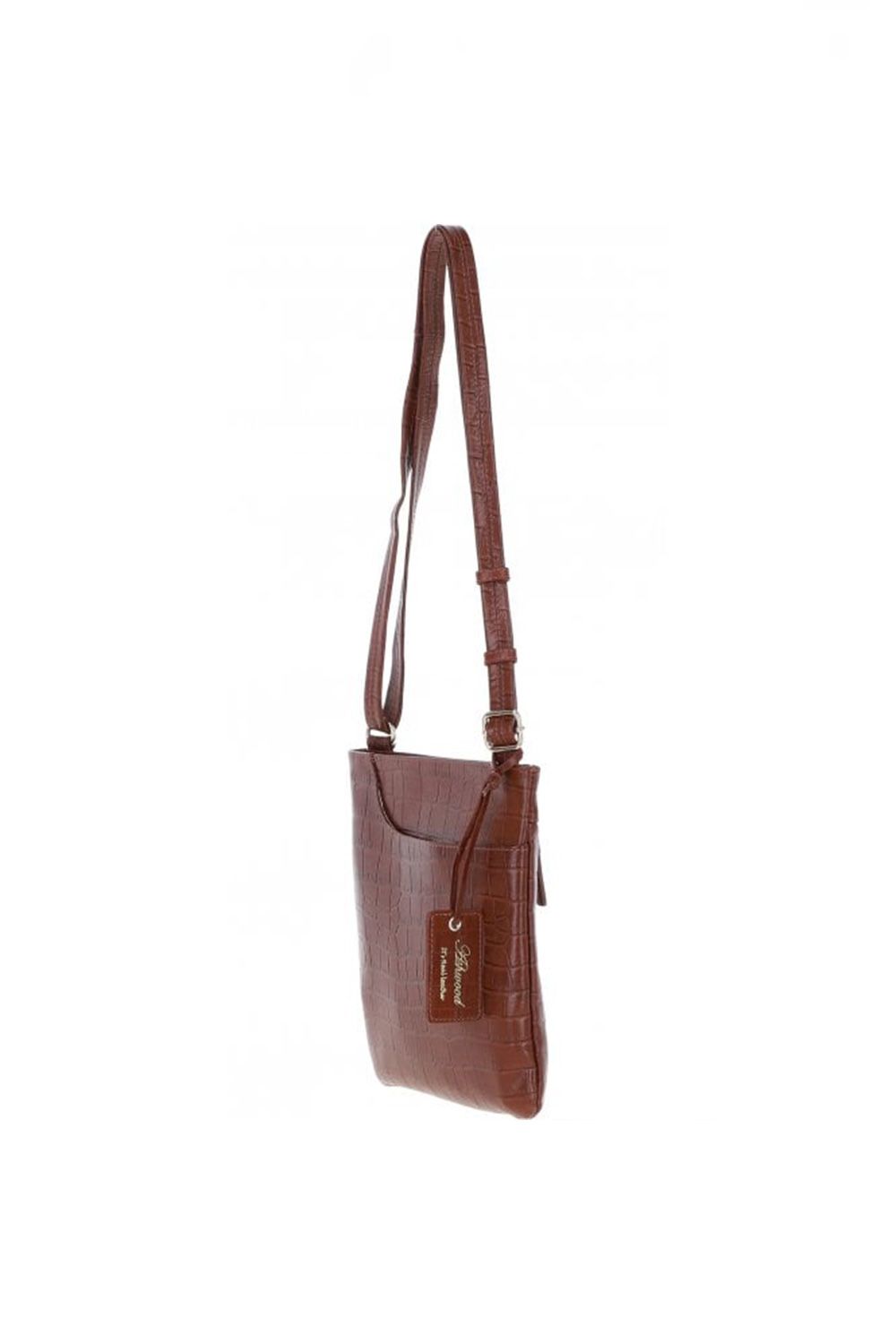 Ashwood Leather Curve Zip Top Leather Cross Body Bag