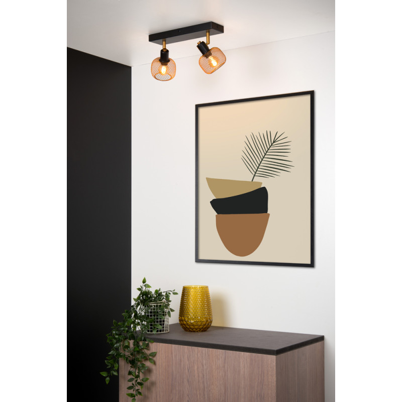 Spot Maren doré E14 2 x 40 W LUCIDE