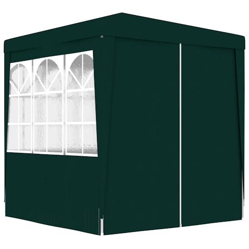 NNEVL Professional Party Tent with Side Walls 2.5x2.5 m Green 90 g/m&sup2;