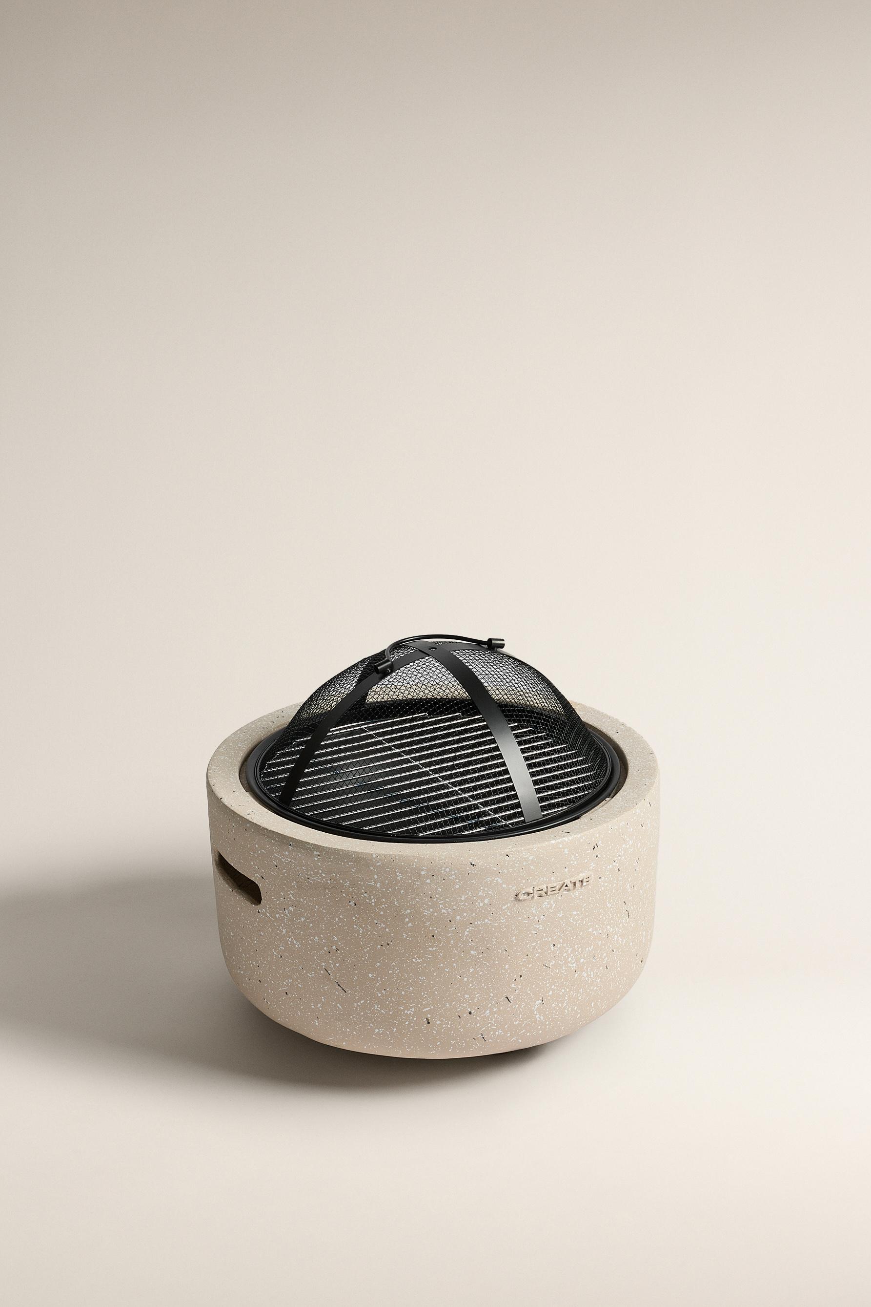 Brasero CREATE® exterior con grill camping