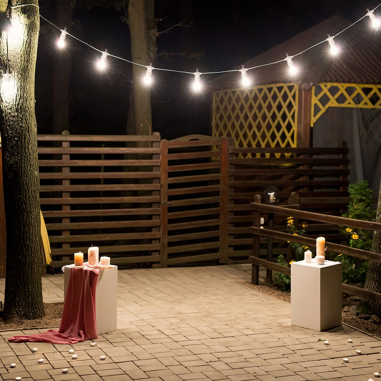 Luci da esterno 10 lampadine led a sfera bianco naturale