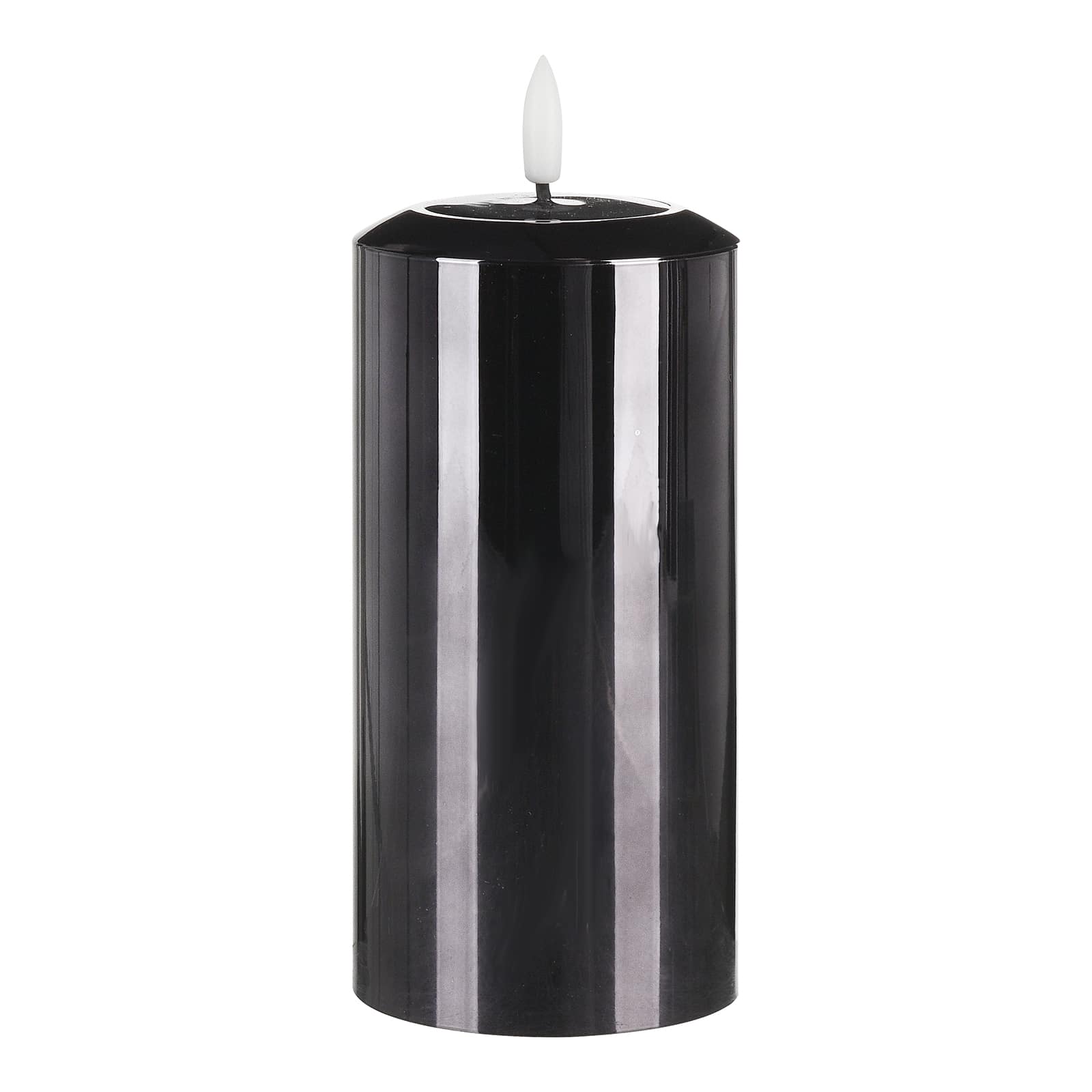 Outdoor LED-Kerze Schwarz, ⌀ 7.5 cm, H 150 mm
