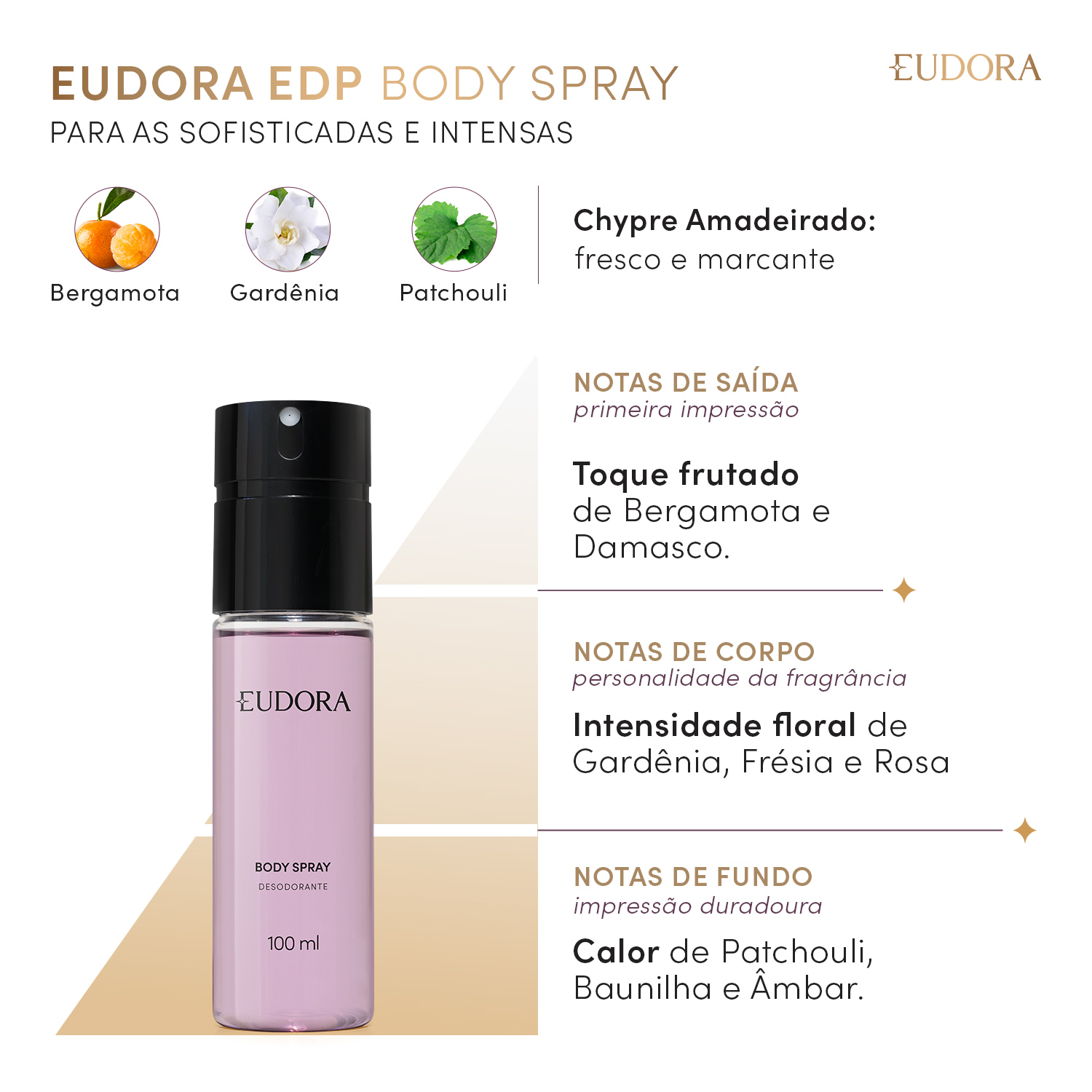Desodorante Body Spray Eudora 100ml