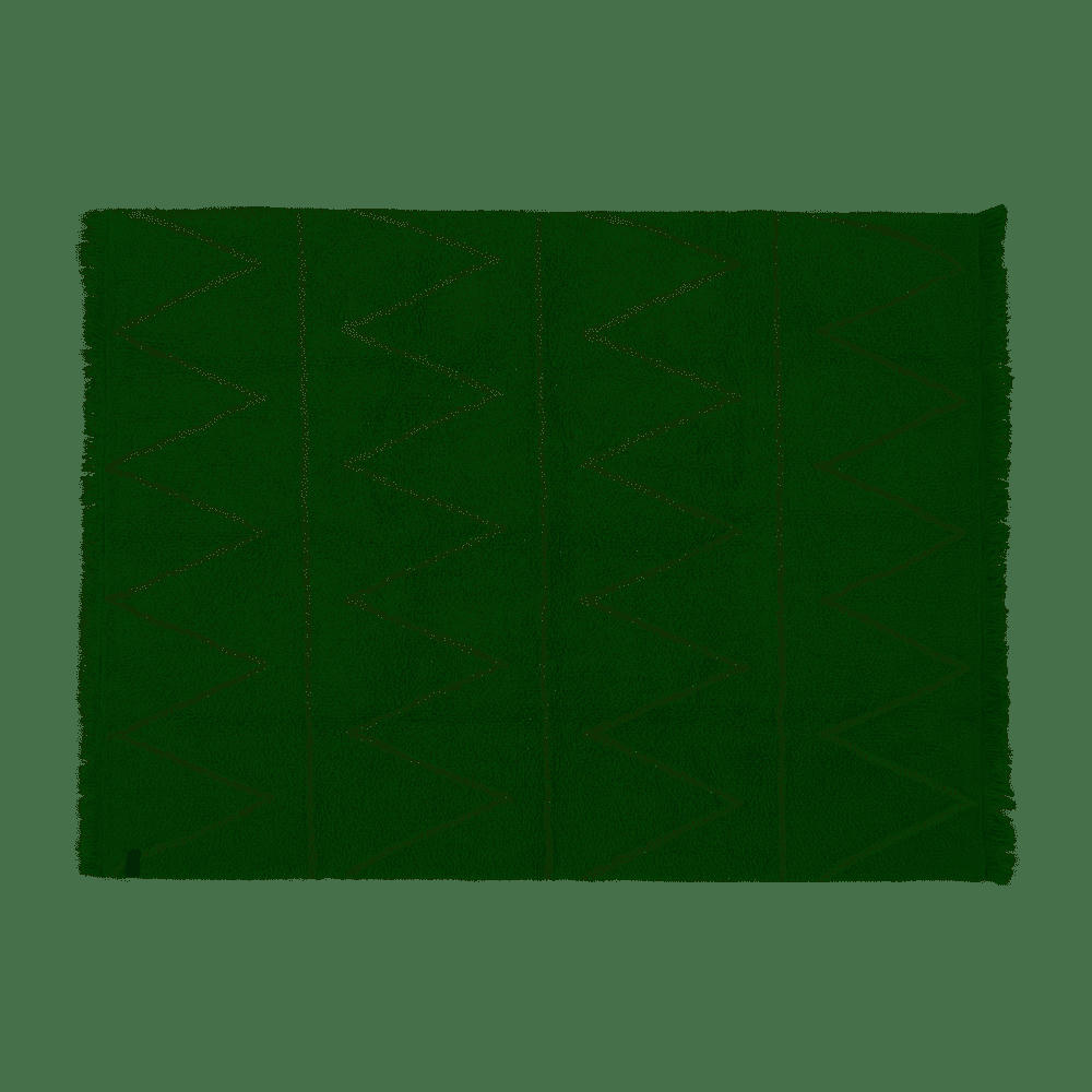 Z - Tapis coton motif Z vert 120x160