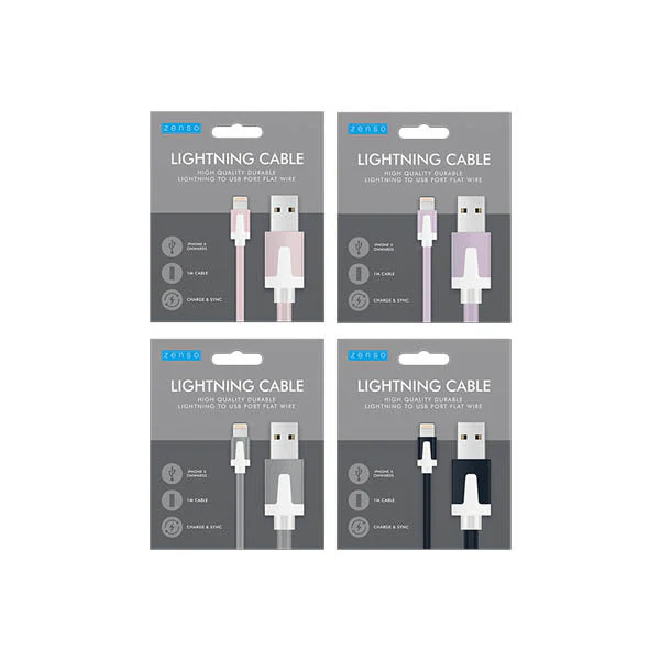 Zenso Lightning Cable To Usb 1 Metre