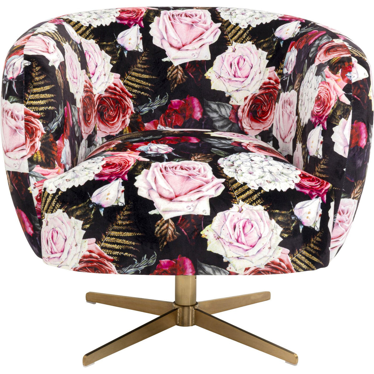 Kare Design Draaifauteuil rozen