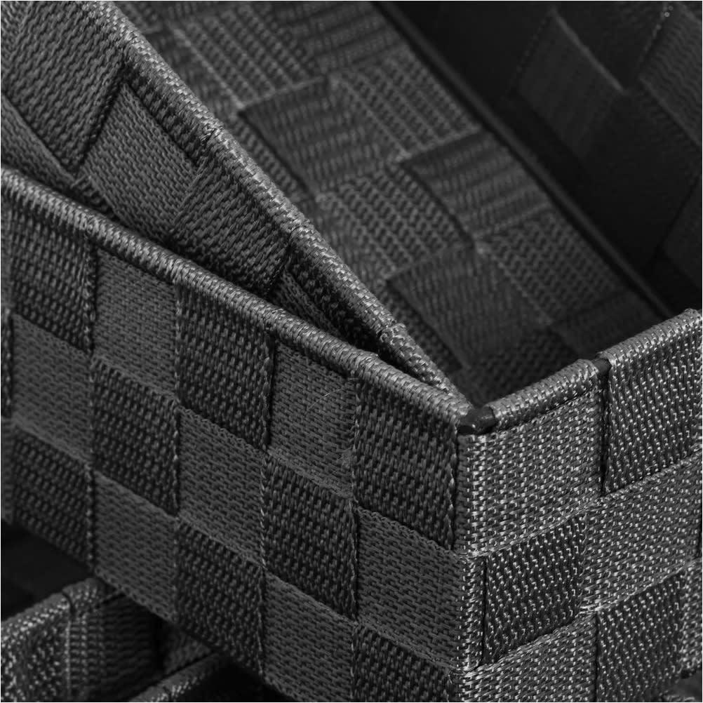 - Set de 7 panières déco grises