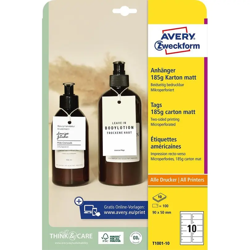 Etiketten 100er-Set Tags
