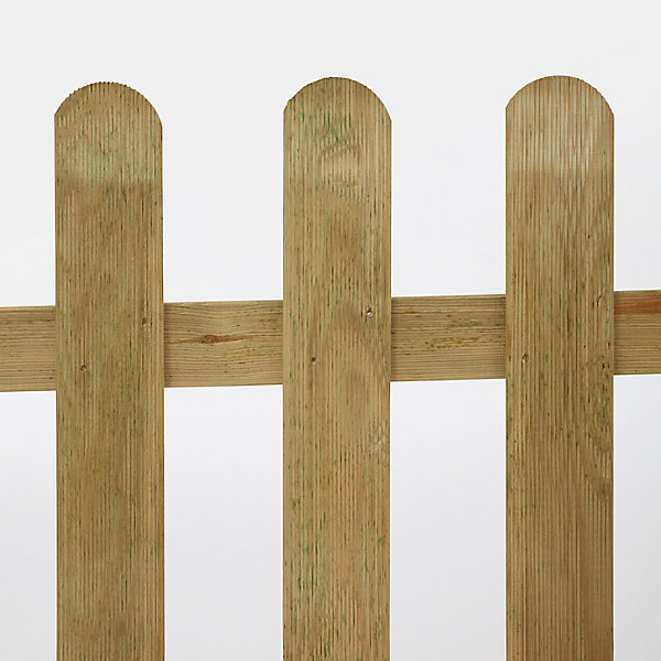 Clôture bois Blooma Liao vert 180 x h.80 cm
