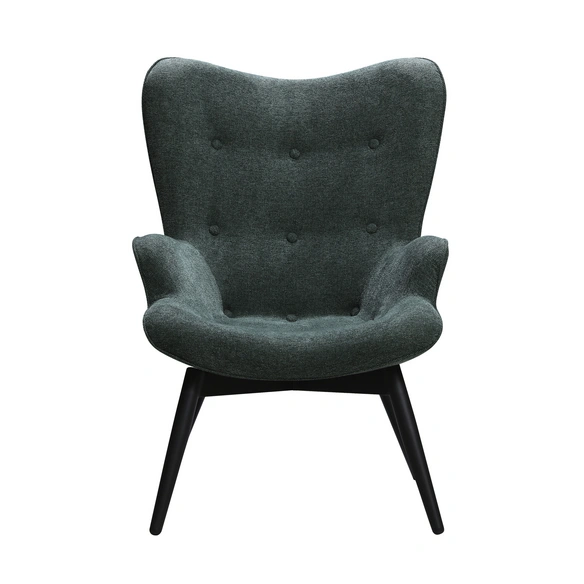 Sessel, Höhe: 92 cm, tannengruen/schwarz