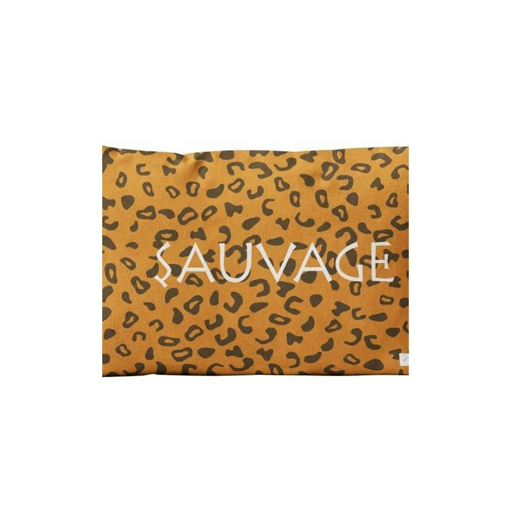 SAUVAGE - Housse de coussin orange 32x50cm