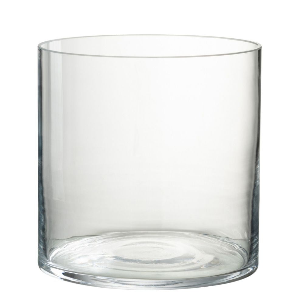 J-Line windlicht Rond - glas - transparant - small