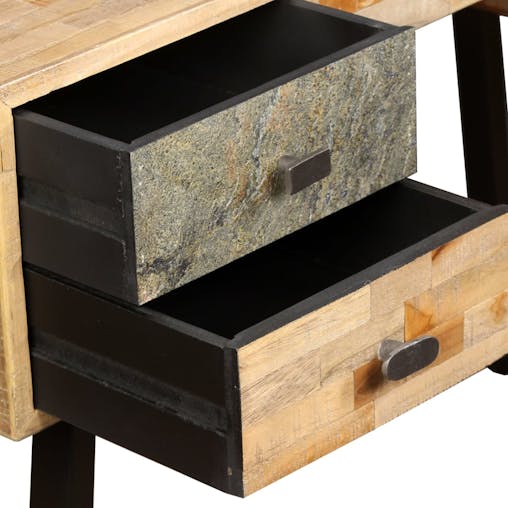 NNEVL Writing Desk 110x50x76 cm Solid Reclaimed Teak