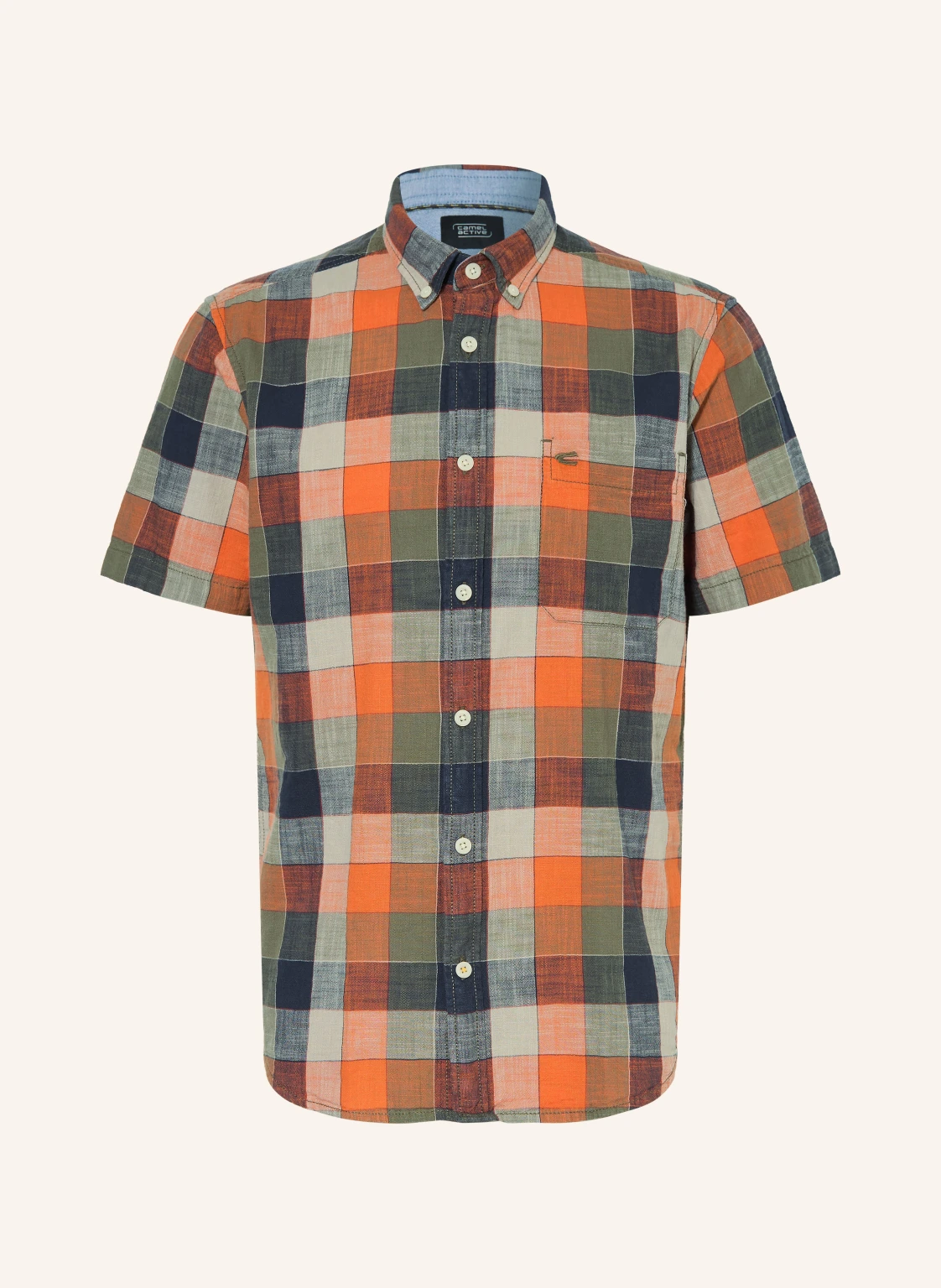camel active Kurzarm-Hemd Regular Fit