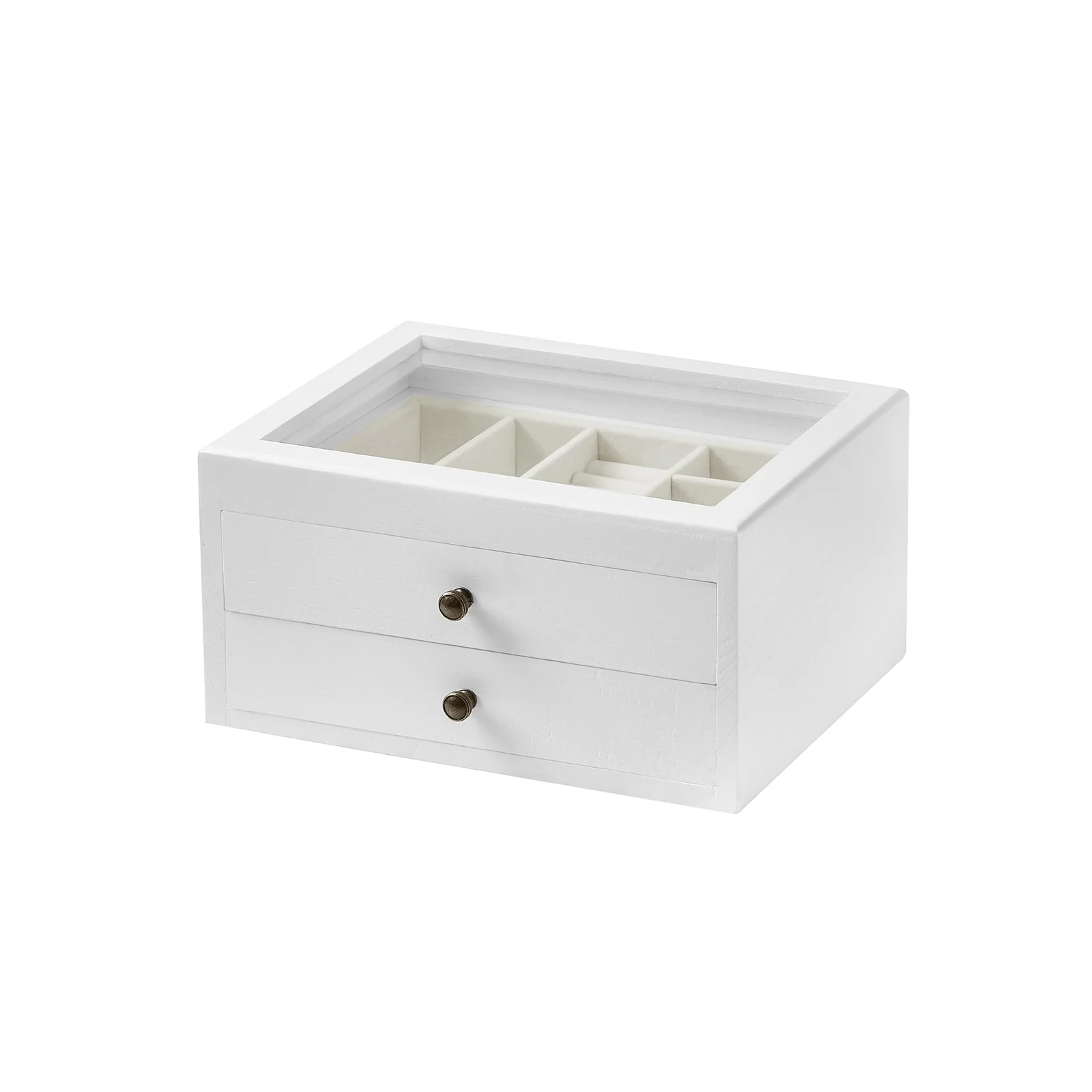 Boîte à bijoux en bois 2 niveaux
