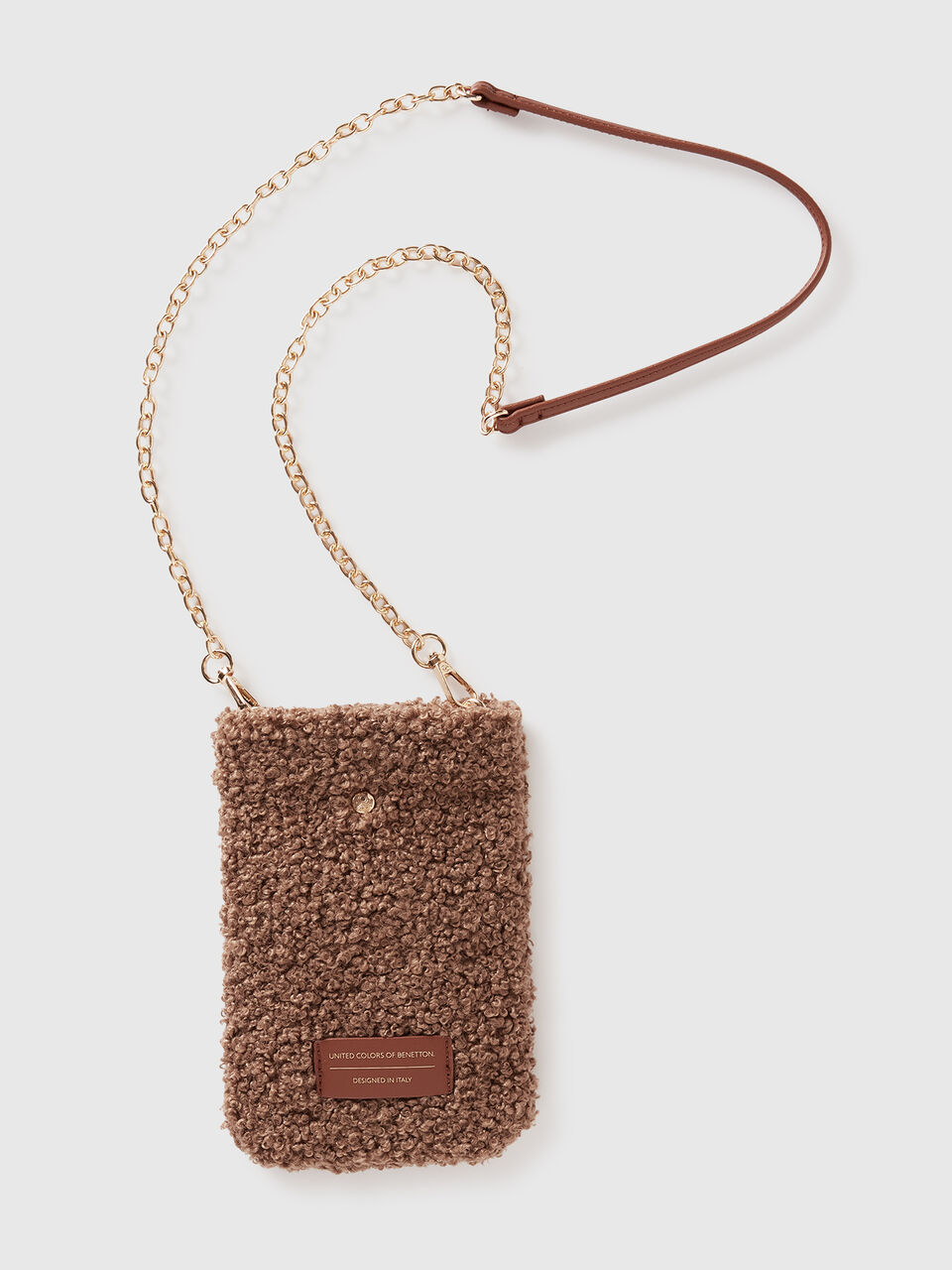 Faux fur cell phone holder