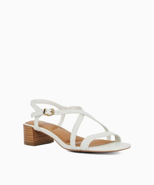 Jordin White - Block Heel Sandals