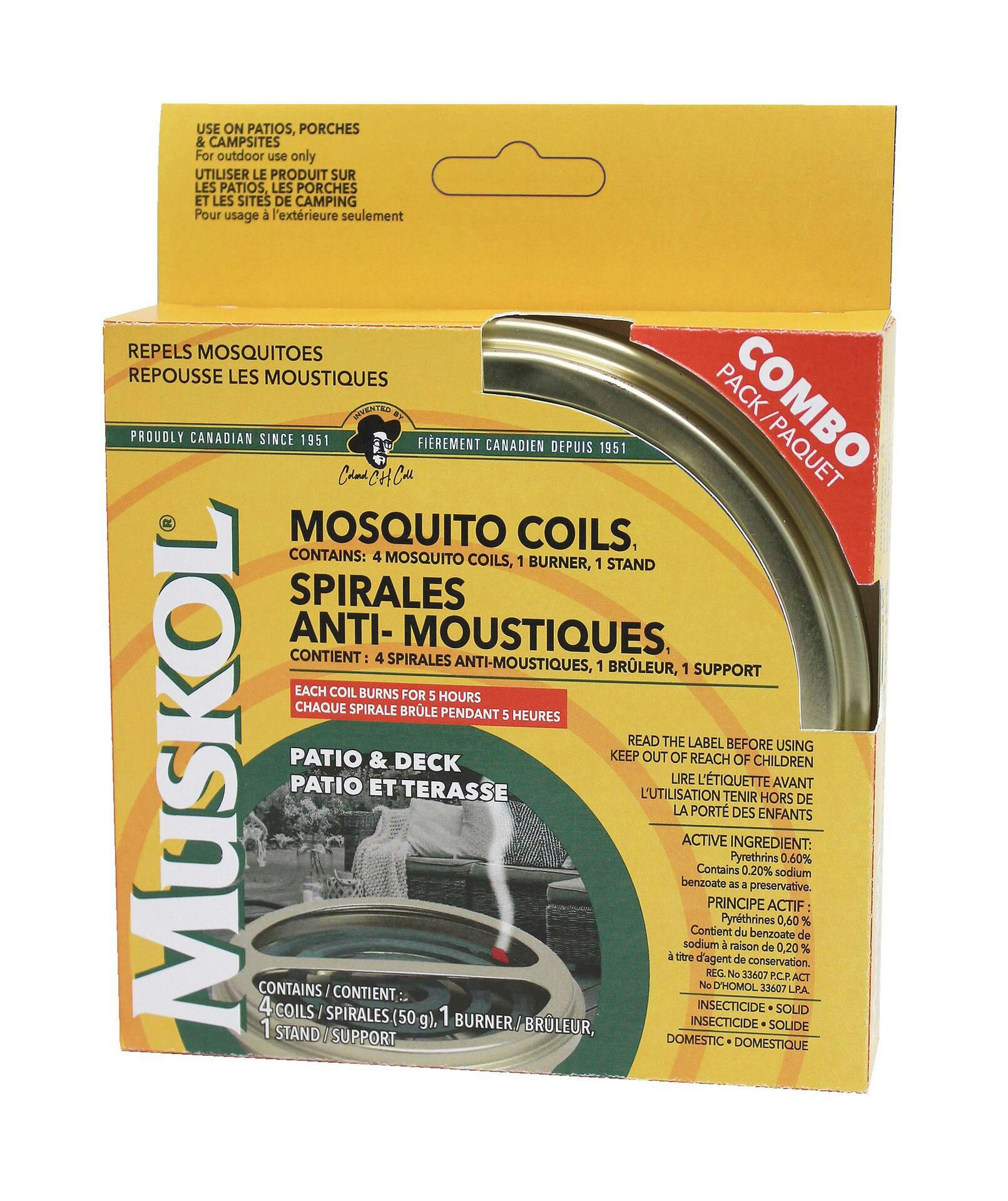 Muskol Mosquito/Insect Repellent Coil Combo Pack with 4 Coils, Burner & Stand