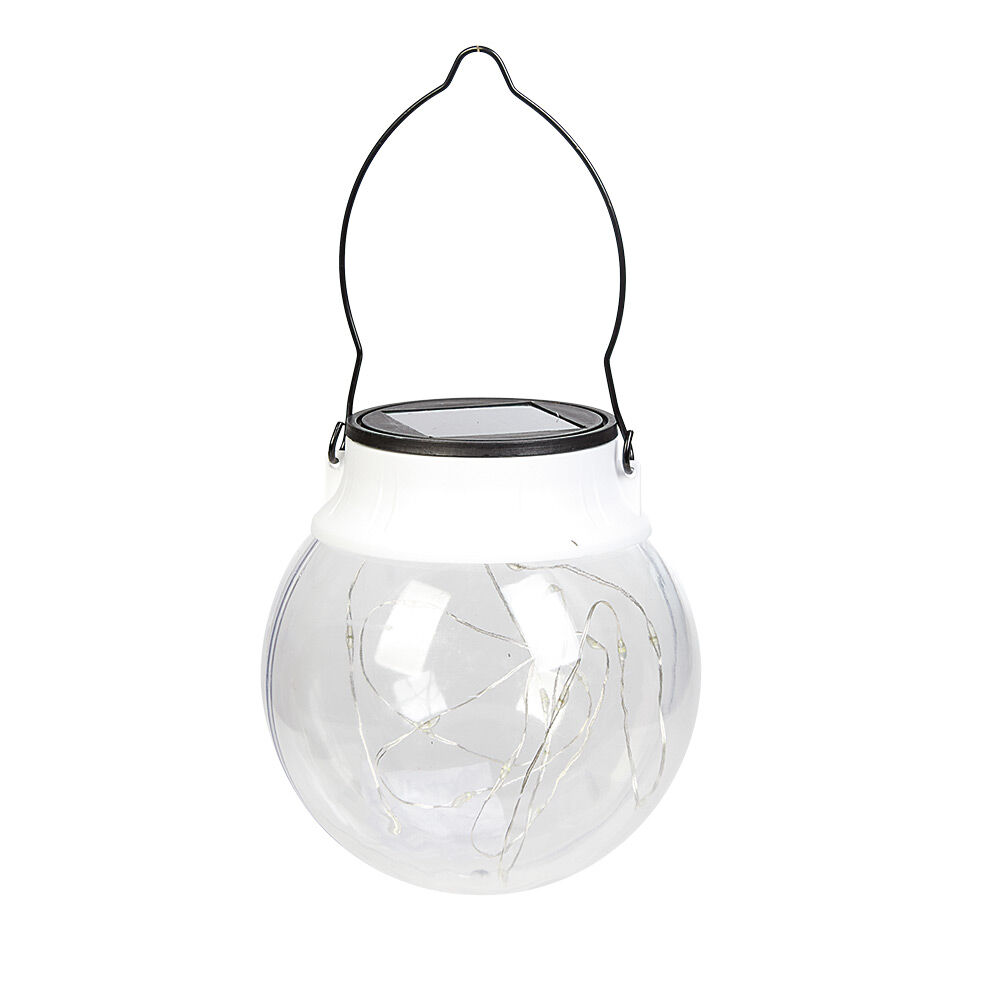 Lanterne Solaire à suspendre 20 micro Led Blanc froid