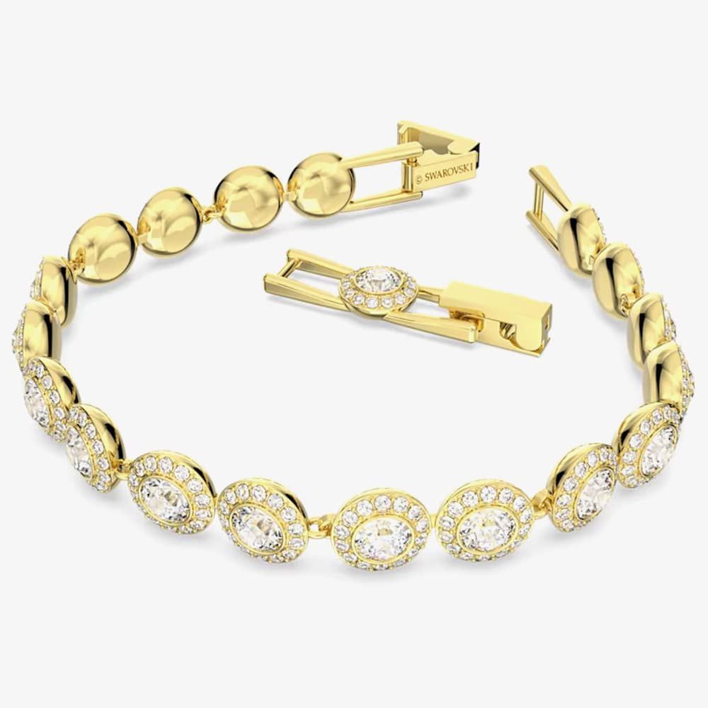 Swarovski Angelic Clear Crystal Pave Gold Tone Bracelet 5505469