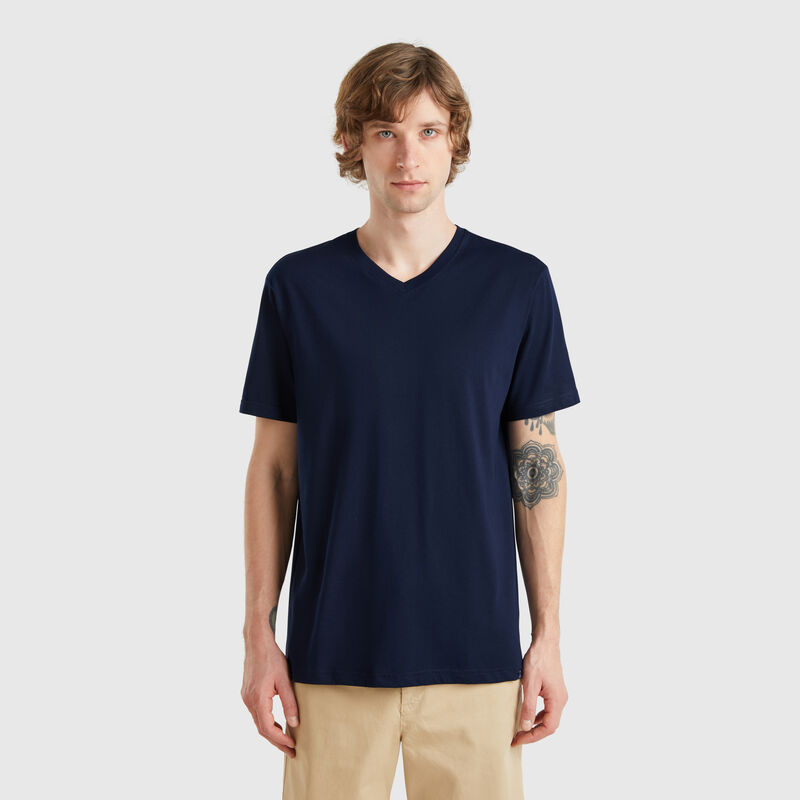 Long fiber cotton t-shirt