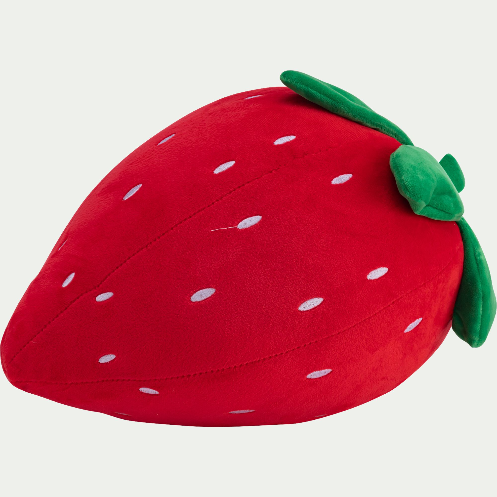 FRAISE - Coussin en forme de fraise 30x35cm - rouge