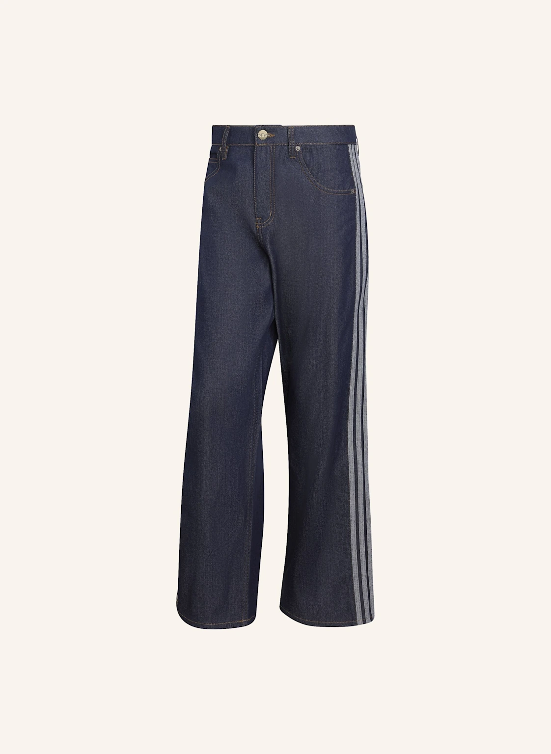 adidas Originals FIREBIRD ADICOLOR DENIM-JEANS MIT MITTELHOHEM BUND UND GERADE GESCHNITTENEM BEIN