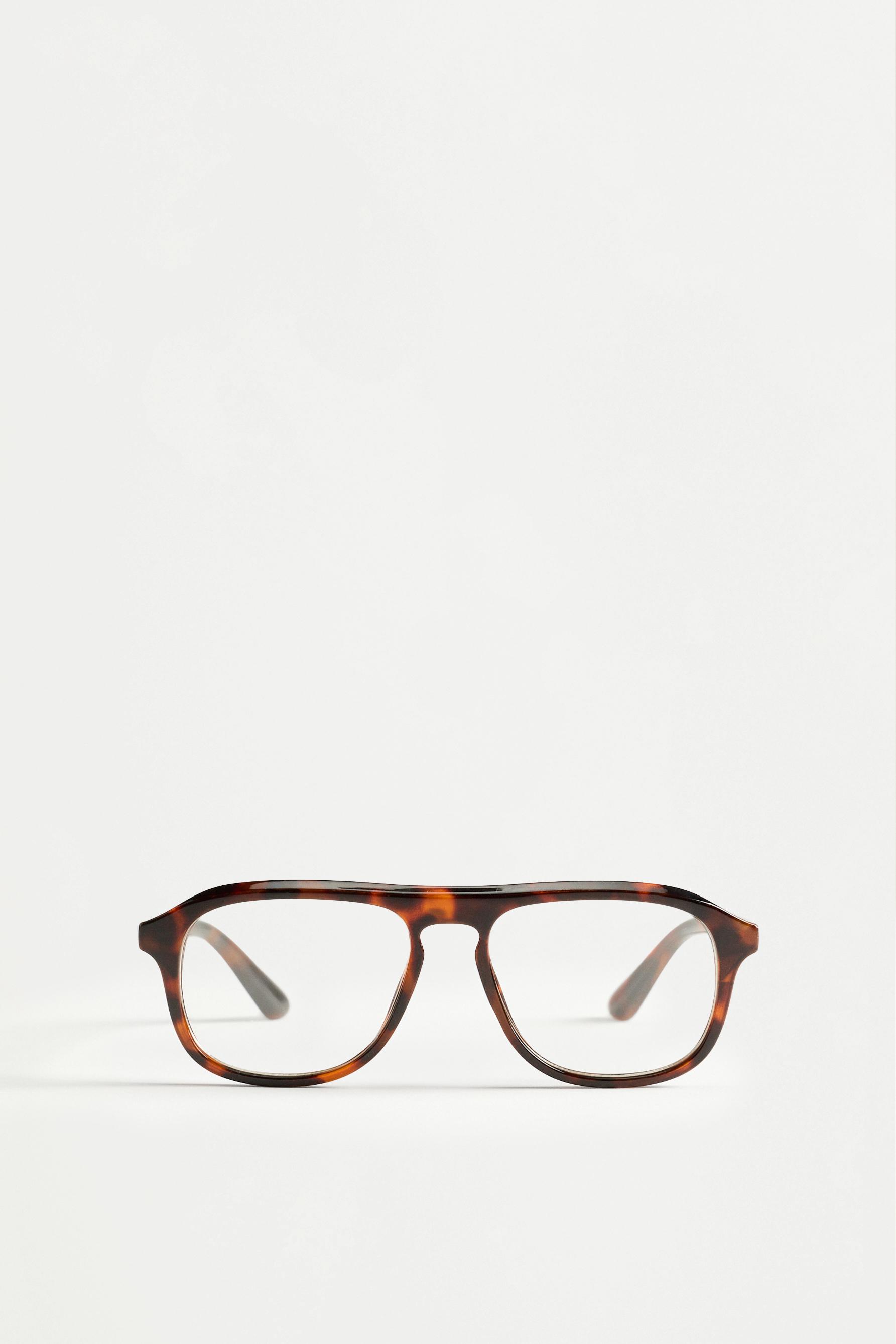 Gafas efecto carey rectangulares