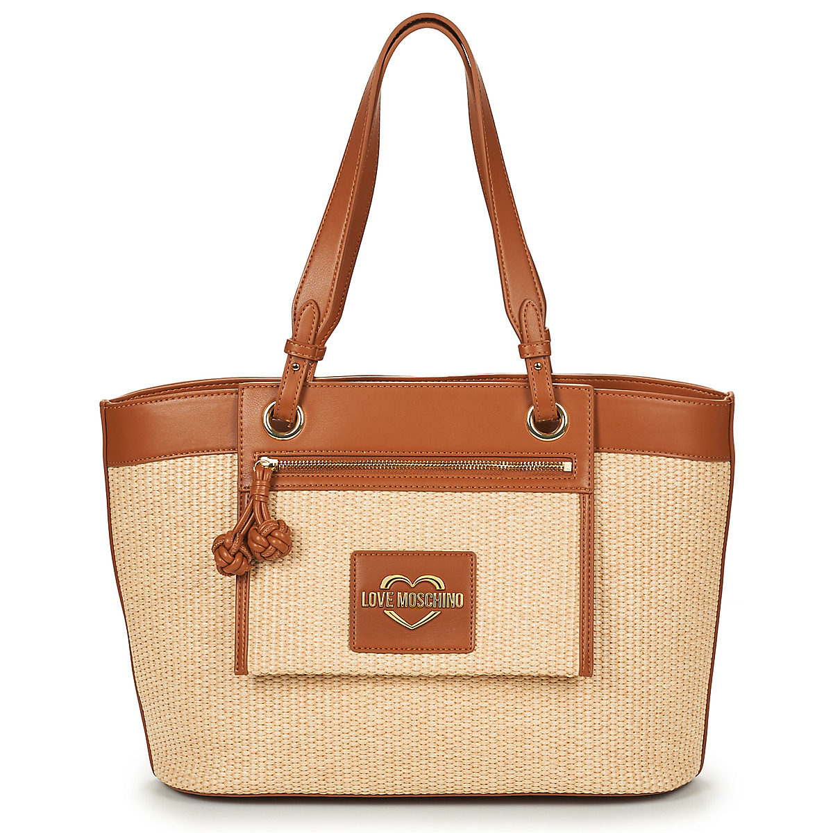 Love Moschino - STRAW CHIC JC4340PP0O - Beige / Cognac