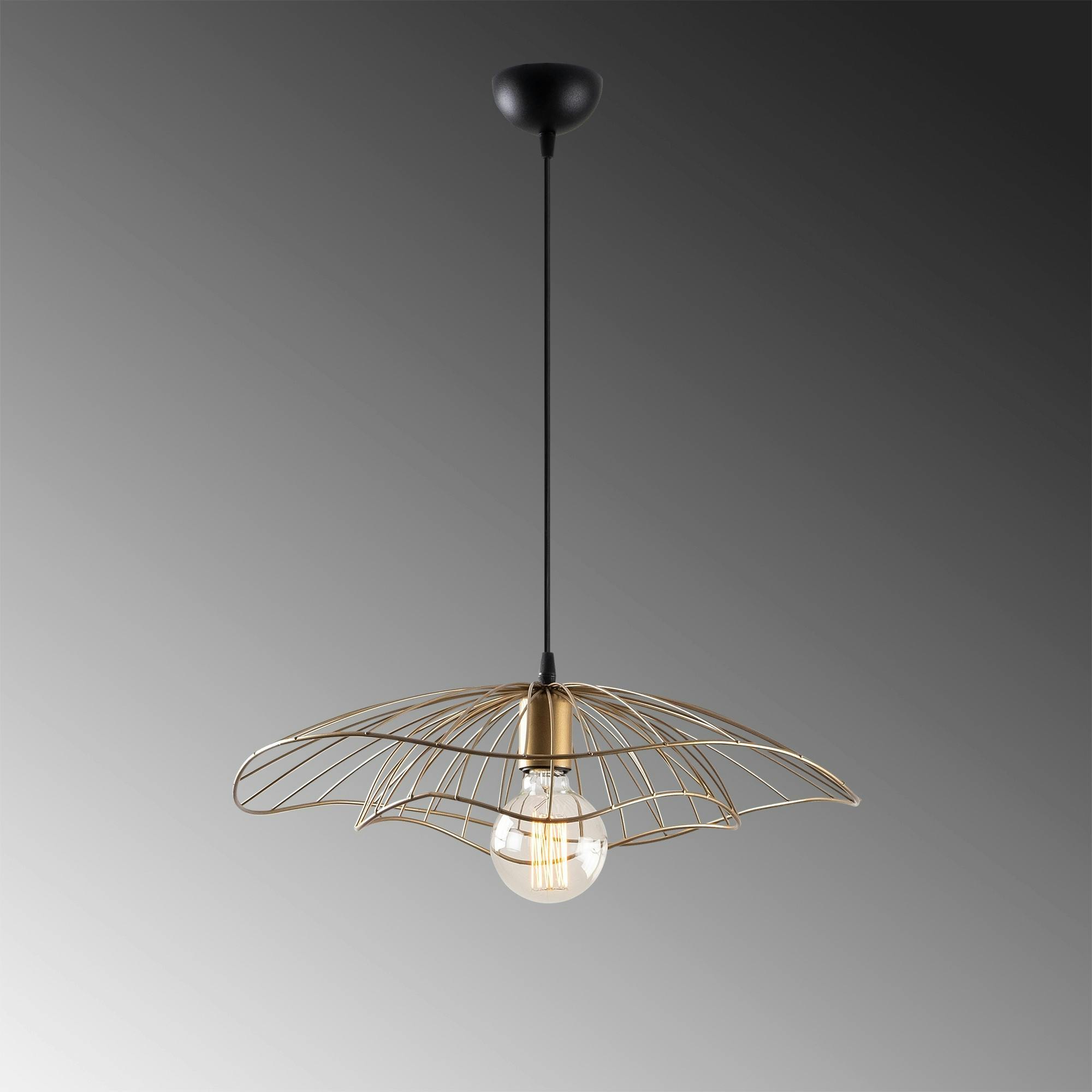 Suspension design métal doré vintage forme fleur SINOP