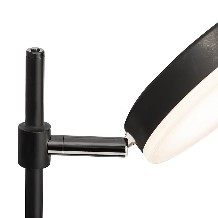 Lampe de bureau articulée LED – tête orientable noire OCALA