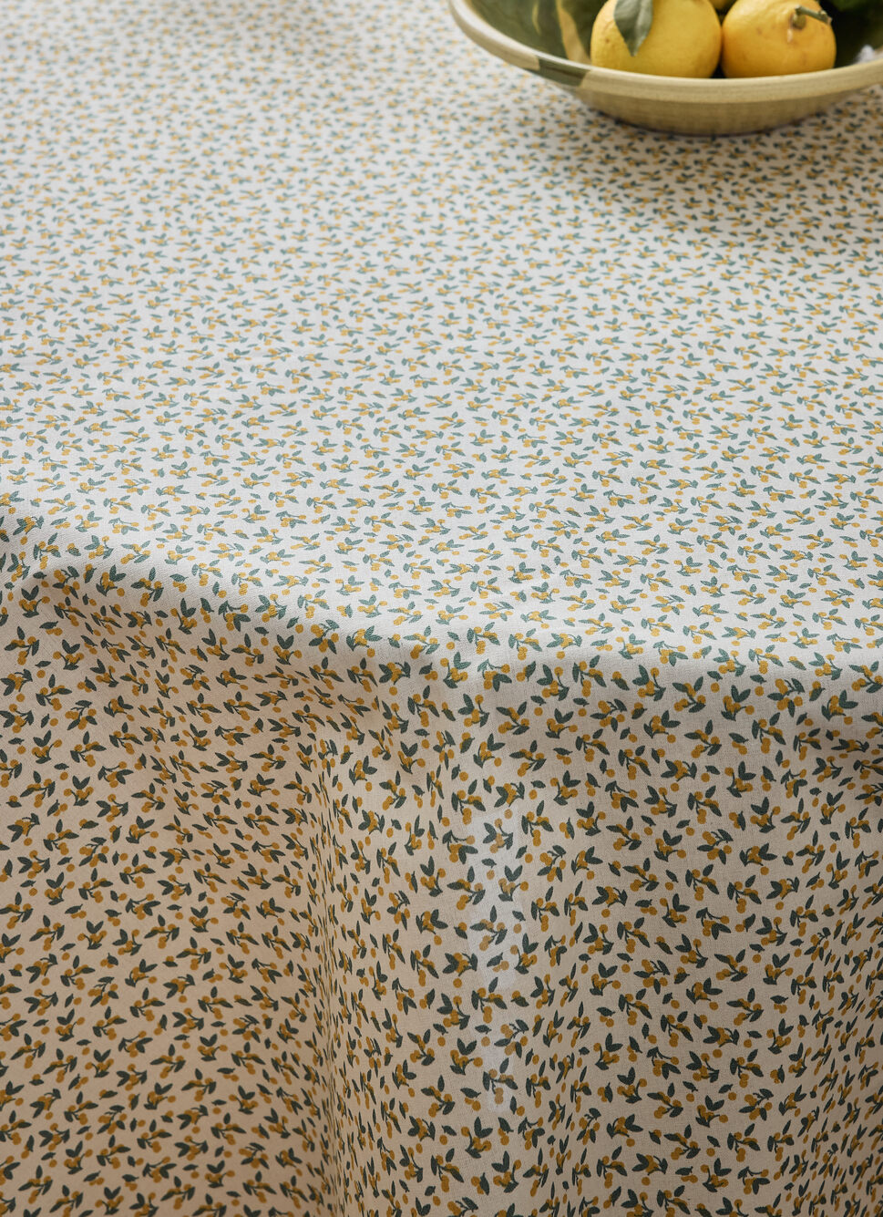 NAPPE ENDUITE EN COTON CERY MULTICOLORE JAUNE