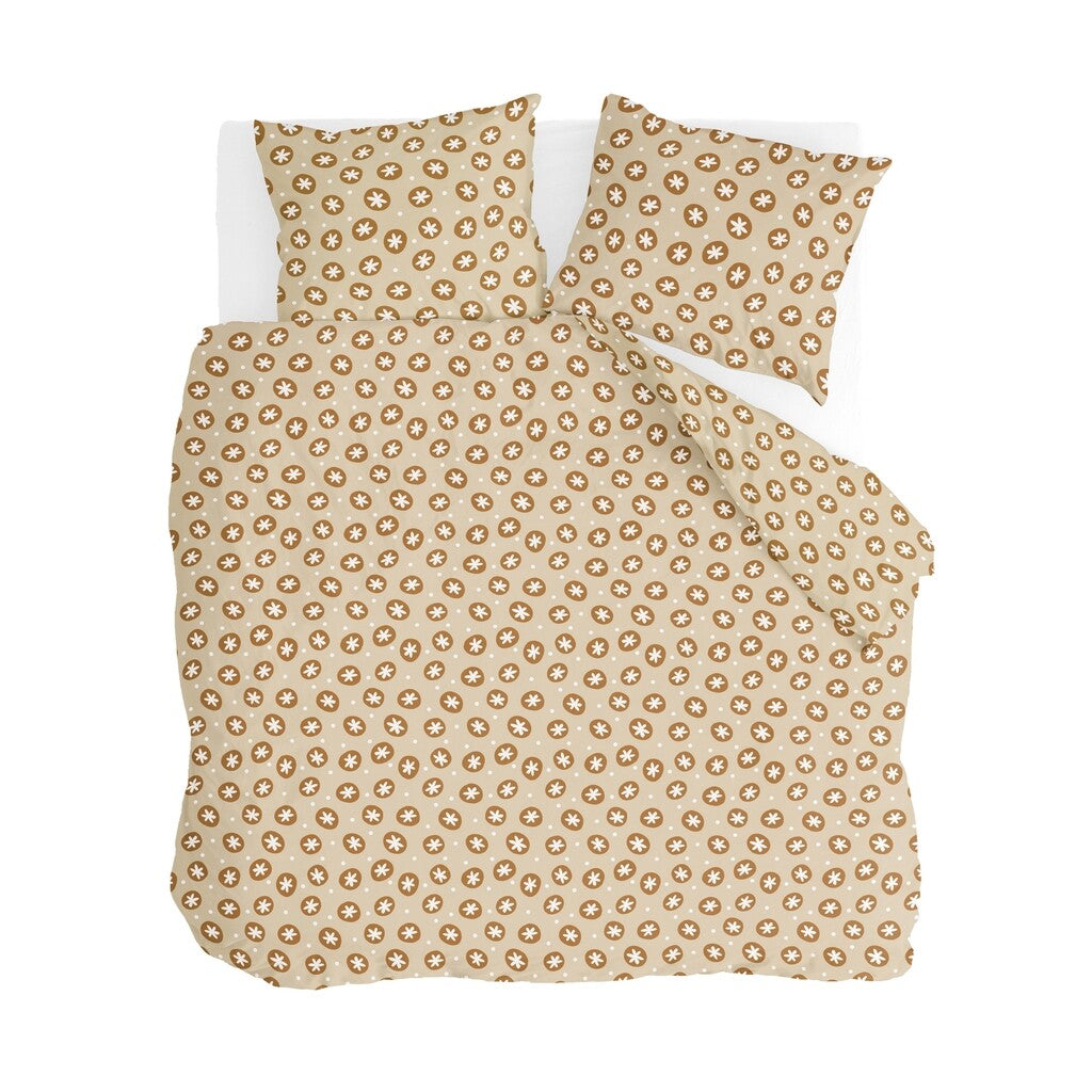 Walra - Dekbedovertrek Bubble Stars - 240x220 cm - Beige
