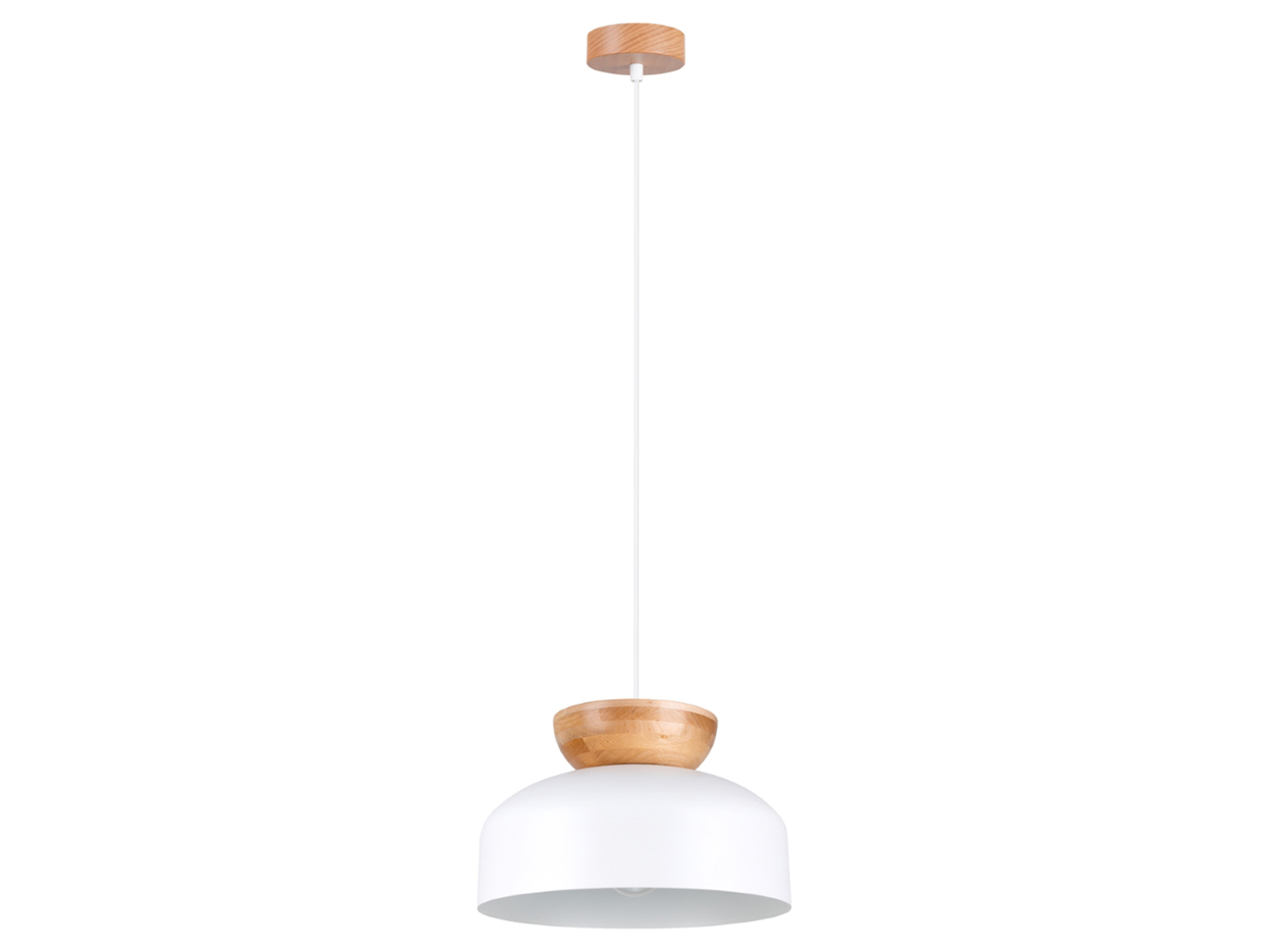 Lampa wisząca Marion metalowa biała