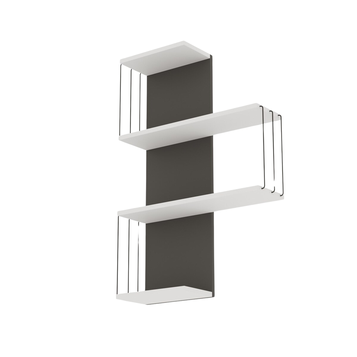 Calicosy - CAMBEL Wandplank met 4 legplanken - H96 cm