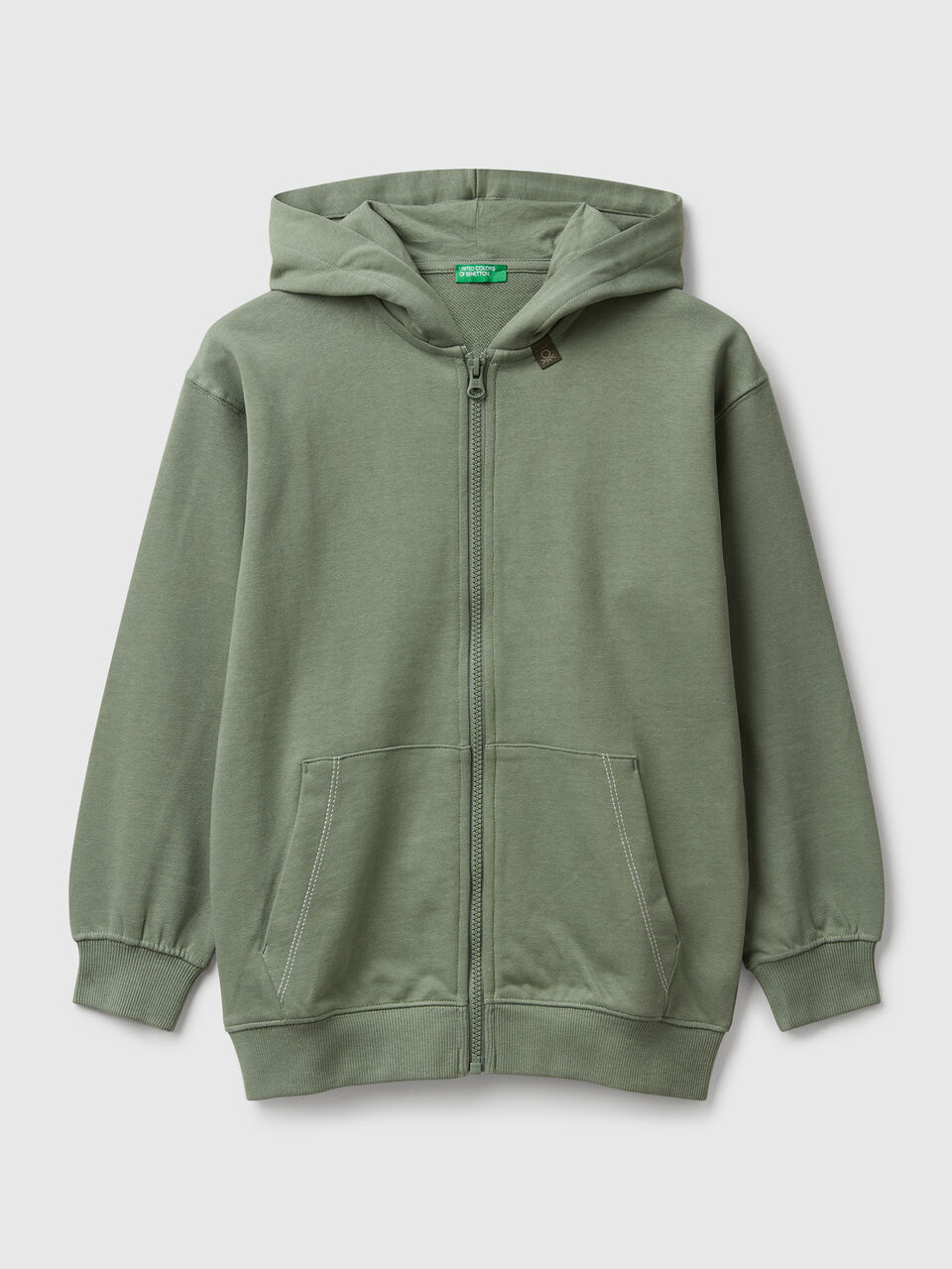 Oversized zip-up sweatshirt