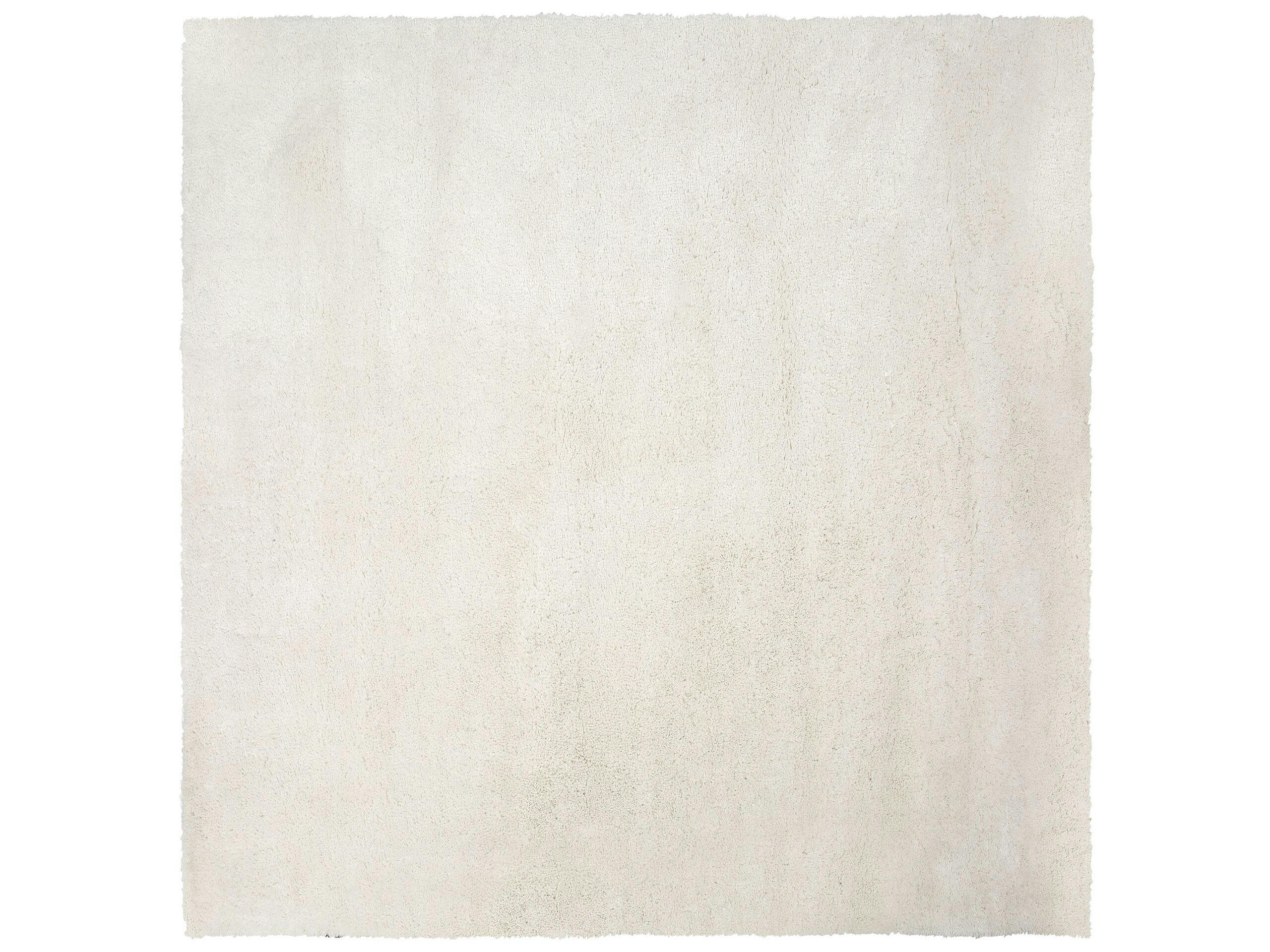 EVREN - Tapis en tissu blanc 200x200cm