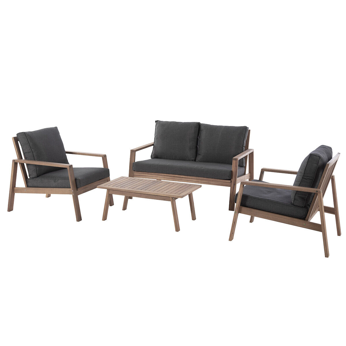 Conjunto de jardim TIWI em madeira acácia