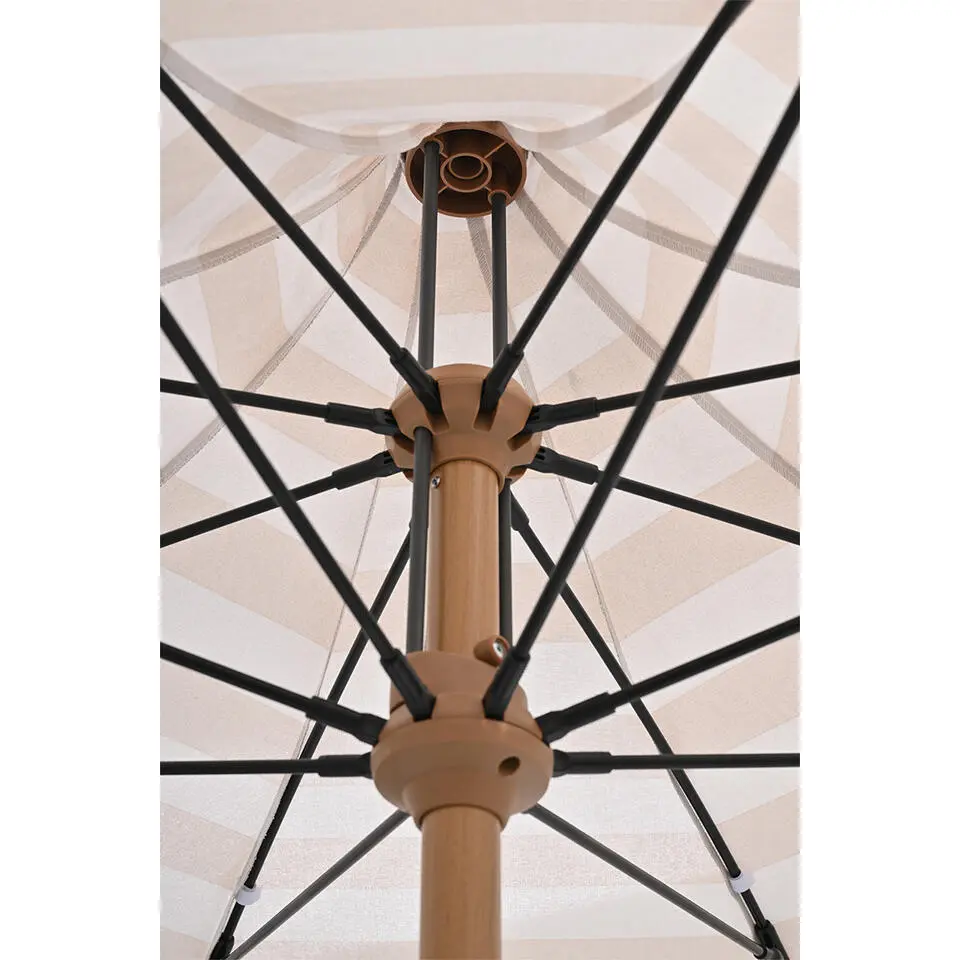 Aloha �?stokparasol &Oslash;200 cm �?light teak look �?taupe/ecru