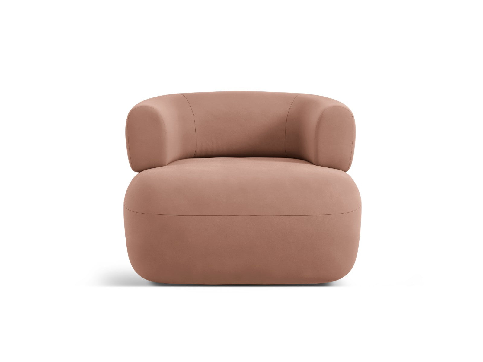 Micadoni Fauteuil Jenny flueel terracotta - 88x90x73cm