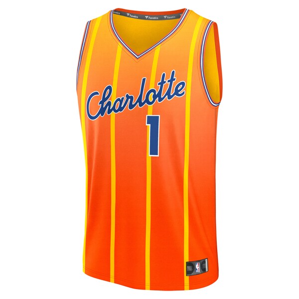 LaMelo Ball Charlotte Hornets  Youth 2025/26 City Edition Fast Break Jersey - Orange