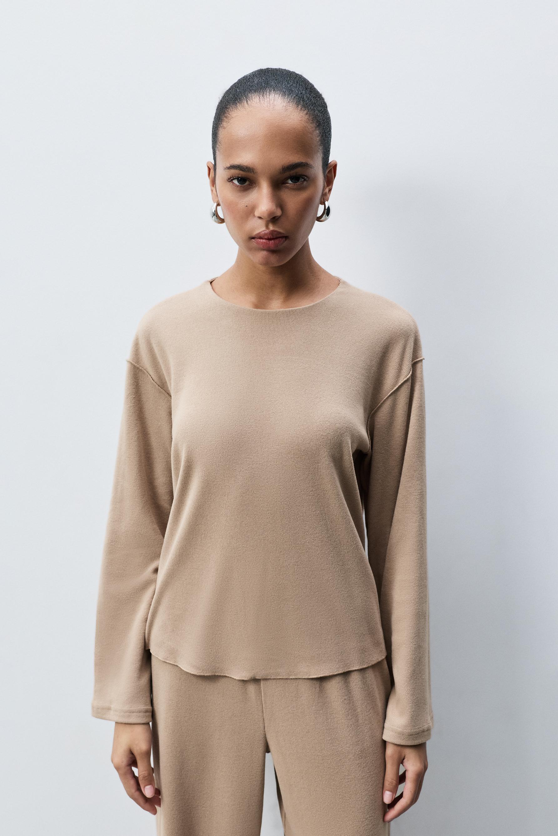 Sudadera oversize punto cortado