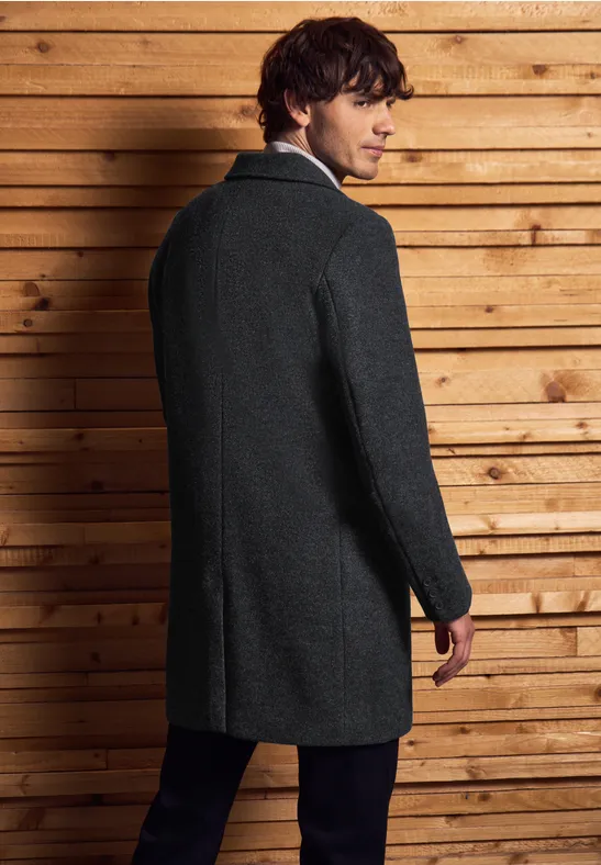 Mantel in Woll-Optik
